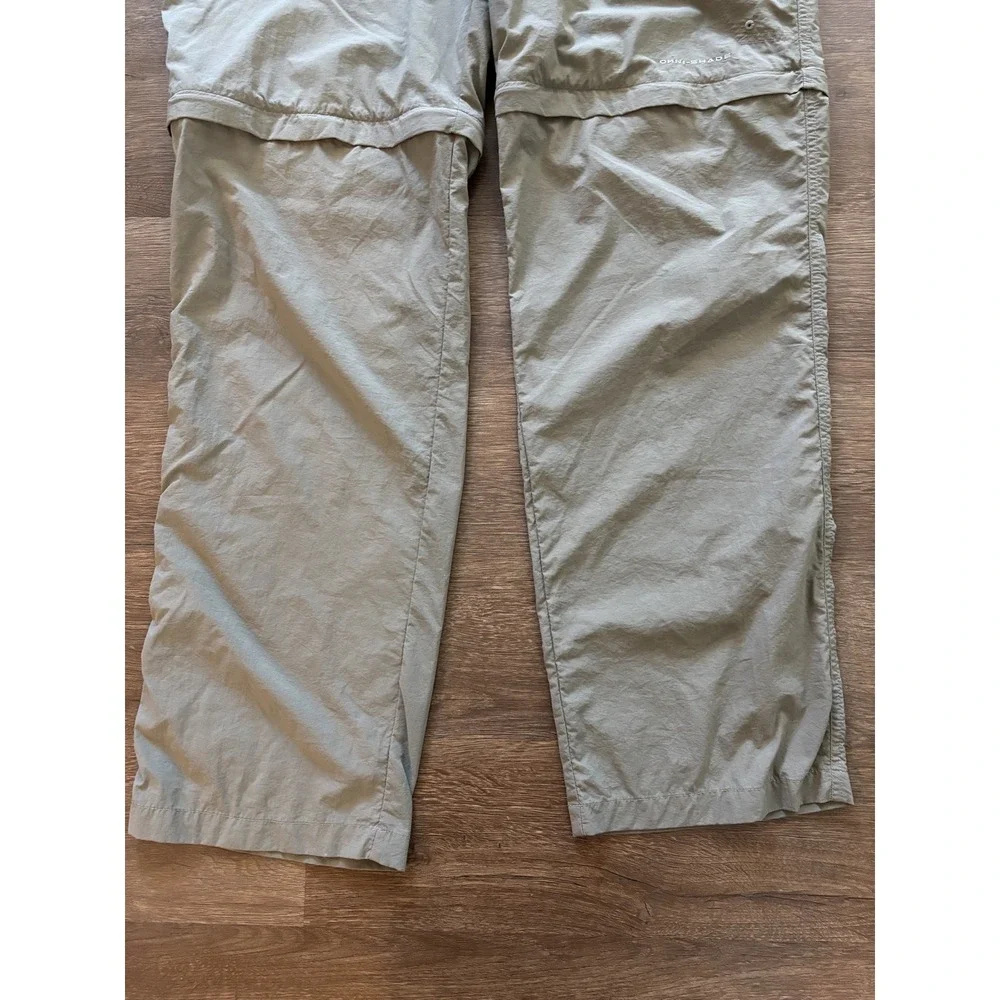 Columbia PFG‎ Pants Omni Shade Performance Fishing Gear Convertible Size XL Tan